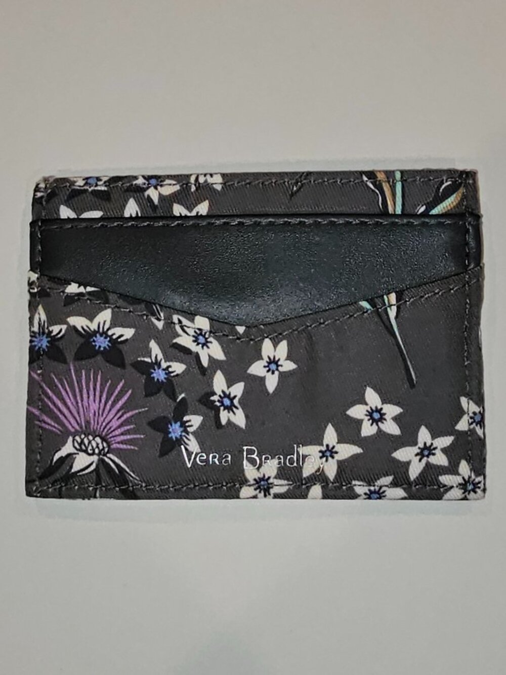 NWT Vera Bradley Midtown Slim Card Case Dandelion Wishes Wallet Credit Wristlet
